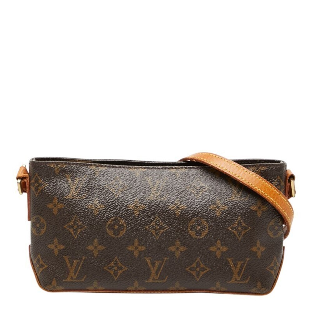 Louis Vuitton Monogram Trotteur Crossbody Bag Brown Leather